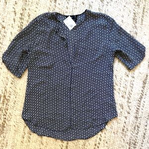 Geometric Print Blouse